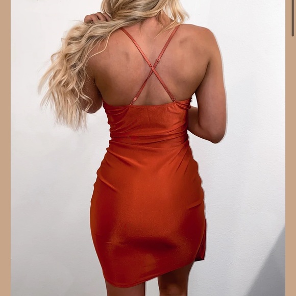Rust Mini Dress - Picture 2 of 2
